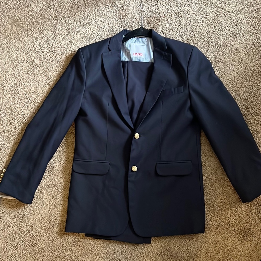 Navy Blue Boys IZOD Suit